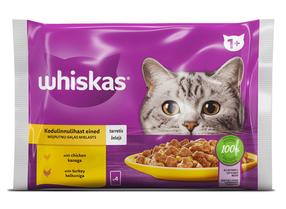 Kassi märgtoit Whiskas Chicken,turkey, kanaliha/kalkun, 0.085 kg x 4 tk