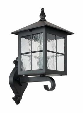 Sieninis lauko šviestuvas Su-Ma Venice, 60W, E27, IP43, juoda sp., 18.5 cm x 40 cm