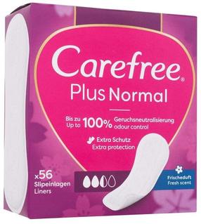Higiēniskie ieliktnīši Carefree Fresh Scent, Normal Plus, 56 gab.