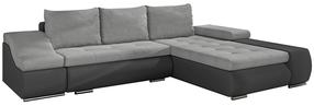 Kampinė sofa Ontario Soro 83, Soft 29, pilka sp./šviesiai pilka sp., dešininė, 200 x 296 cm x 88 cm