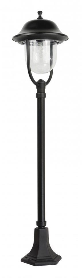 Pastatomas lauko šviestuvas Su-Ma Prince, 60W, E27, IP43, juoda sp., 25 cm x 117 cm