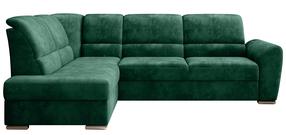 Kampinė sofa Siber Nube 35, tamsiai žalia sp., kairinė, 186 x 270 cm x 93 cm
