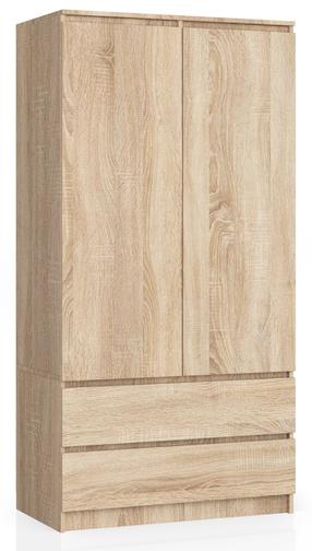 Skapis Akord S90, ozola krās., 90 cm x 51 cm x 180 cm