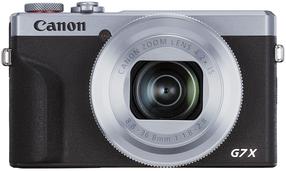 Digitālā fotokamera Canon PowerShot G7 X Mark III, sudraba krās./melna krās.