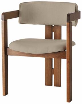 Valgomojo kėdė Kalune Design CO-033 974NMB1758, walnut mink sp., 49 cm x 58 cm x 76 cm