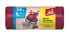 Prügikott JAN Niezbędny Cherry, 35 l, 26 tk