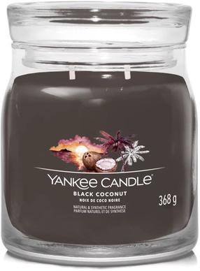 Свеча, ароматическая Yankee Candle Signature Black Coconut, 35 - 50 час, 368 г, коричневый цв.
