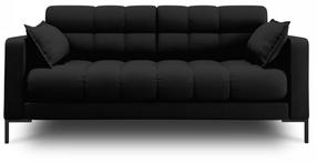 Sofa Micadoni Home Mamaia 2 Seats, juoda sp., 152 x 92 cm x 75 cm