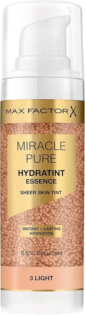 Šķidrā grima bāze Max Factor Miracle Pure Hydratint Essence, 3 light, 30 ml