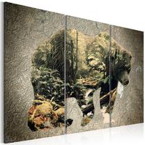 Reprodukcija Artgeist The Bear in the Forest N3684, 60 cm x 40 cm
