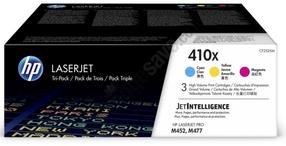 Tintes printera kasetne HP LaserJet 410X CF252XM, zila krās./dzeltena krās./violeta krās.