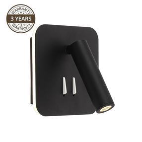 Šviestuvas sieninis Domoletti Area 19002-BK, LED, 4000 °K, 1 x 6 W, nėra gaubto / juoda sp.