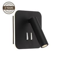 Šviestuvas sieninis Domoletti Area 19002-BK, LED, 4000 °K, 1 x 6 W, nėra gaubto / juoda sp.