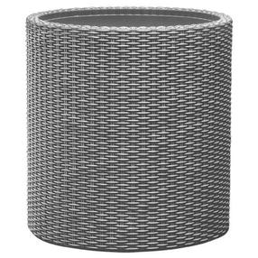 Puķu pods Keter, plastmasa, Ø 28 cm, pelēka krās.