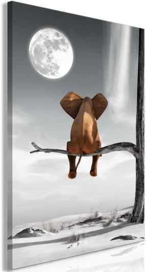 Reprodukcija Artgeist Elephant and Moon KR33, 80 cm x 120 cm