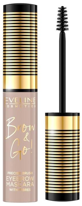 Antakių tušas Eveline Brow & Go!, 6 ml, ruda sp. 05 taupe