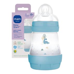 Bērnu pudelīte Mam Easy Start, 160 ml, 0 mēn., zila krās.