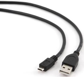 Vads Gembird USB to USB-micro USB 2.0 male, Micro USB male, 3 m, melna krās.