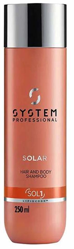 Šampūnas, plaukams ir kūnui Wella Professionals System Professional Solar, 250 ml