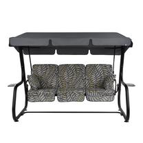 Lauko sūpynės Patio Rimini Black Edition, ruda sp./juoda sp./pilka sp., 222 cm x 143 cm x 173 cm