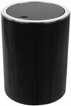Šiukšliadėžė Sepio Nico, juoda sp./chromo sp., 5 l, 24 cm x 19 cm