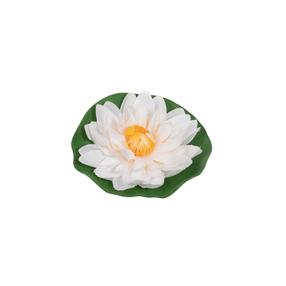 Sodo dekoracija "Lelija" Garden Center F032, 10 cm x 10 cm x 5 cm, balta sp./žalia sp.