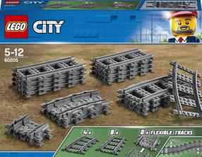 Konstruktor LEGO City Rööpad ja kurvid 60205, 20 tk