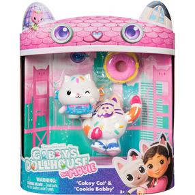 Figūrėlių rinkinys Spin Master Gabbys Dollhouse Cakey Cat & Cookie Bobby, 2 vnt., įvairių spalvų