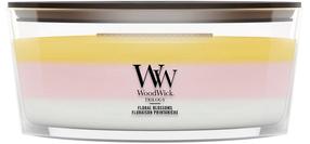 Свеча, ароматическая WoodWick Floral Blossoms, 40 - 65 час, 453 г, многоцветный
