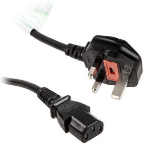 Vads Kolink Type G To IEC C13 3 pin Power Plug, IEC-320-C13, 1.2 m, melna krās.