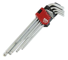 Набор шестигранных ключей Faster Tools 1.5-10 mm, шестигранная, 9 шт.