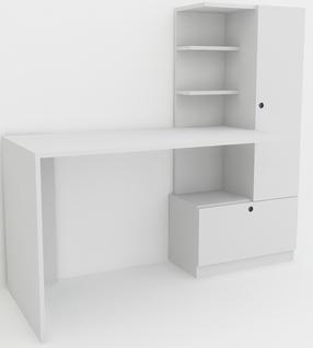 Rakstāmgalds ar skapi Kalune Design Merinos 756FRN3810, 149.5 cm x 61.8 cm, 120 cm, balta krās.