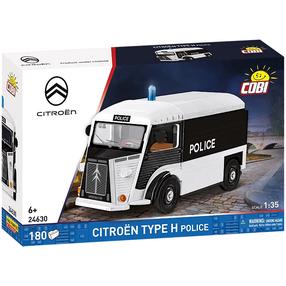 Konstruktors, automašīna Cobi Citroen Type H Police 24630, 180 gab., balta krās./melna krās.