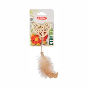 Žaislas katei Zolux Rattan, ruda sp.