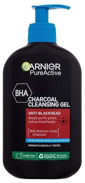 Kosmētikas noņemšanas līdzeklis Garnier Pure Active BHA Charcoal, 250 ml