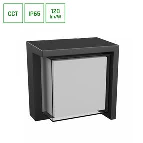 Sieninis lauko šviestuvas Spectrum Block, 10W, LED, IP65, juoda sp., 16 cm x 10 cm