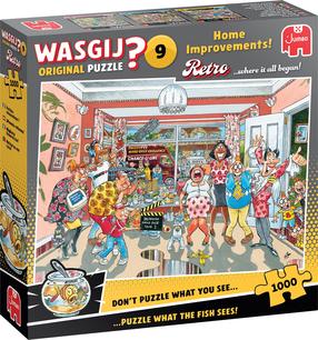 Pusle Jumbo Wasgij: Retro Original 9 Home Improvements 02811, 50 cm x 70 cm, 1000 tk, mitmevärviline