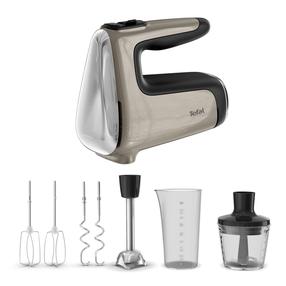 Ручной миксер Tefal Powermix Silence 4-in-1 HT663AF0, хромовый цв.