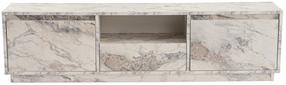 TV staliukas Nordure Vanguard, balta sp./pilka sp., 29.5 cm x 160 cm x 42 cm