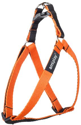 Petnešos šunims Amiplay Twist, oranžinė sp., 400 - 750 mm x 20 mm, 40-75