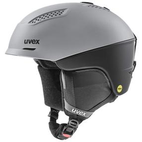Slēpošanas ķivere Uvex Ultra MIPS, melna krās./pelēka krās., 55-59 cm