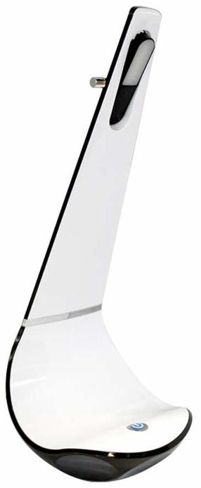 Galda stāvlampas CristalRecord Pipe, LED, 4W, balta krās./melna krās.