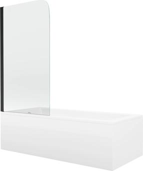 Vonia su sienele, laisvai pastatoma/kampinė Mexen Cubik, 160 cm x 70 cm x 41.5 cm, stačiakampis, balta sp.