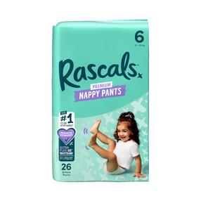 Püksmähkmed Rascal And Friends Premium, 6 suurus, 15 - 20 kg, 26 tk