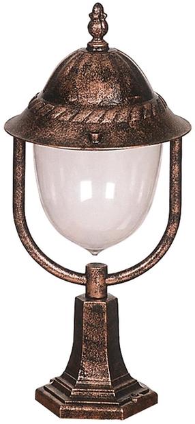Pastatomas lauko šviestuvas Opviq BSU-68212-BKR-K, 60W, E27, IP65, ruda sp., 30 cm x 60 cm