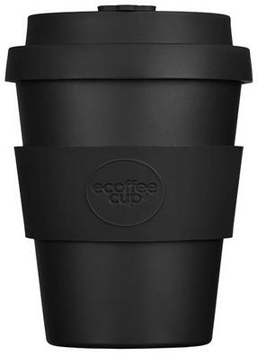 Plastikinė stiklinė Ecoffee Cup Solid Colours Kerr & Napier, 180 ml, silikonas/polilaktidas (pla), juoda sp.