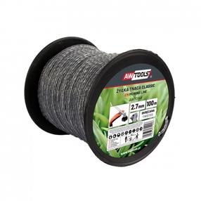 Zāles pļāvēja aukla AWTools AW70147, 100 m x 2.4 mm
