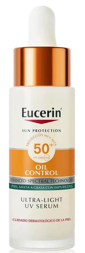 Līdzeklis iedeguma kopšanai sejai Eucerin Oil Control SPF50+, 30 ml