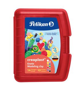 Plastiliin, komplekt Pelikan Creaplast, mitmevärviline, 240 g