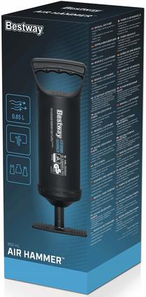 Rankinė pompa Bestway Air Hammer, juoda sp., 30 cm x 11 cm